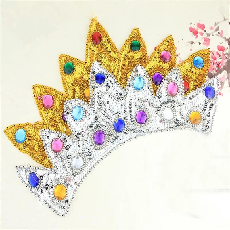 DoreenBeads Стильный блестящий патч в форме короны железные Пришивные аппликации на
