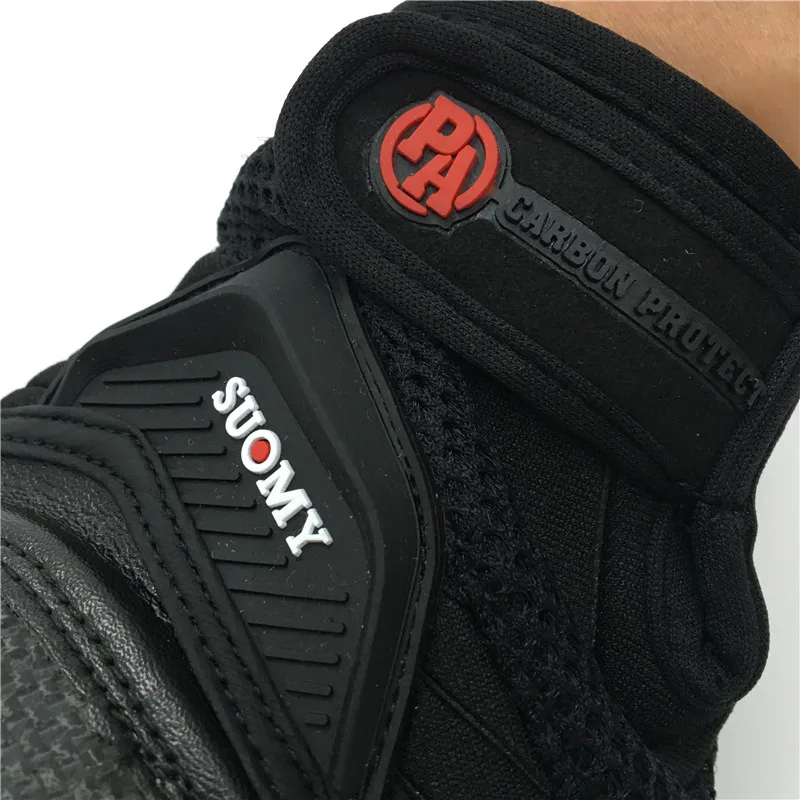 Мотоциклетные кожаные перчатки из углеродного волокна с сенсорным экраном