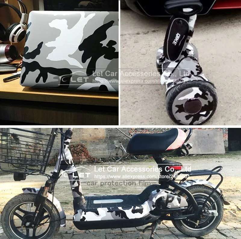 Автомобильный Стайлинг черно-белая камуфляжная виниловая пленка автомобильная