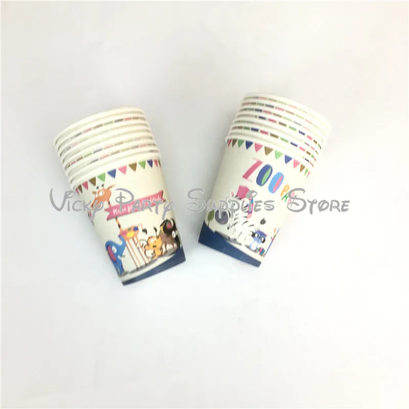 12 шт./лот вечерние одноразовые стаканчики для дня рождения с мультяшным