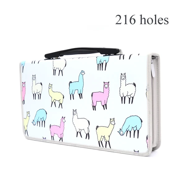 216 alpaca 120/168/216 отверстия Карандаш Чехол Единорог Estojo Escolar коробка для карандашей Estuche Para Lapices школьные принадлежности Etui Papelaria милый - Цвет: 216 alpaca