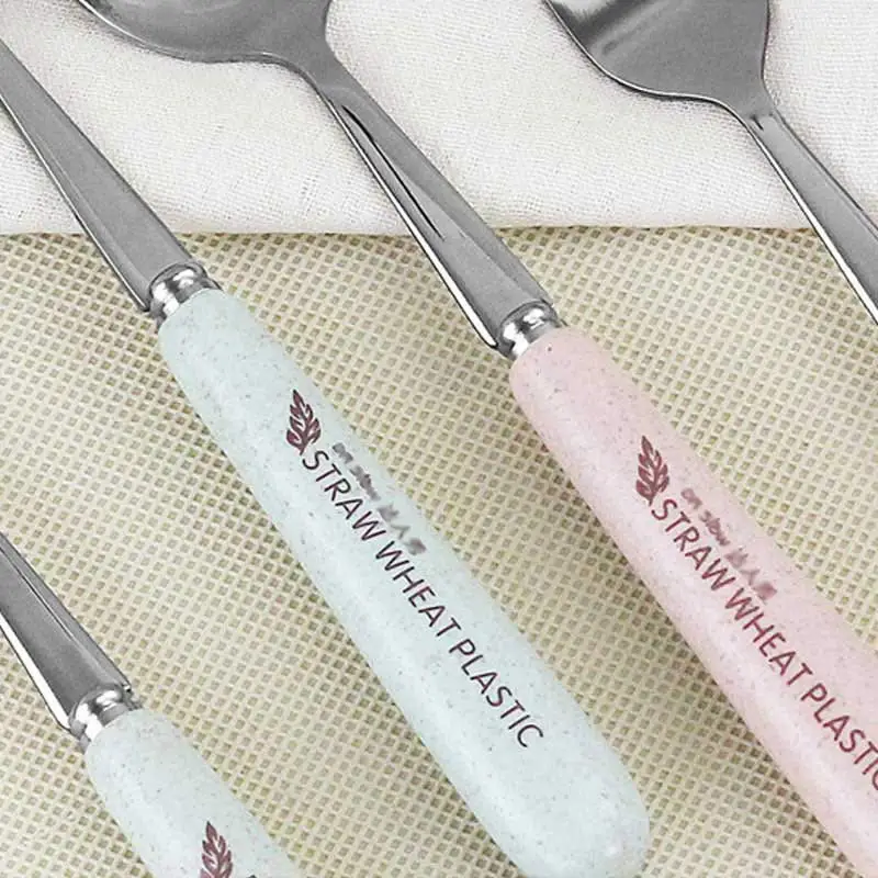 Посуда для взрослых и младенцев 2 шт./компл. набор ложек вилок из нержавеющей