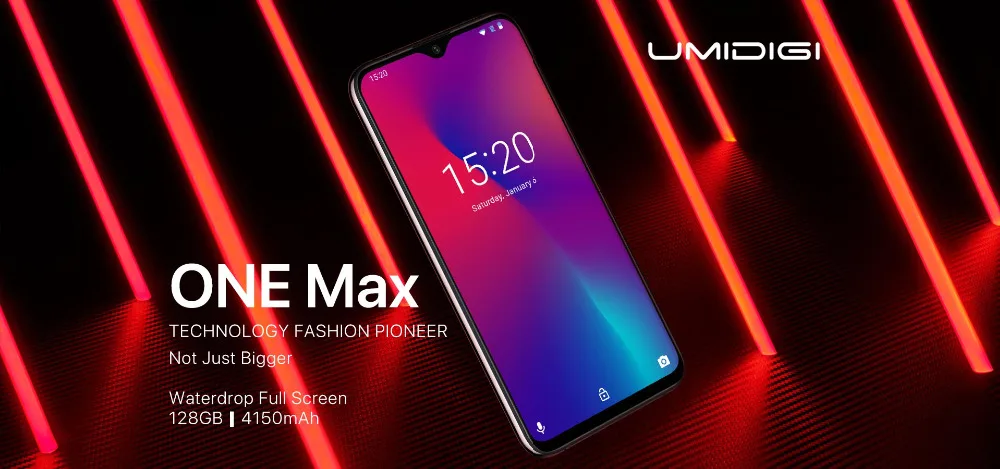 UMIDIGI One Max Global Vertion 128 ГБ 6," полноэкранный смартфон с каплями воды 4150 мАч NFC Беспроводная зарядка Android 8,1 мобильный телефон