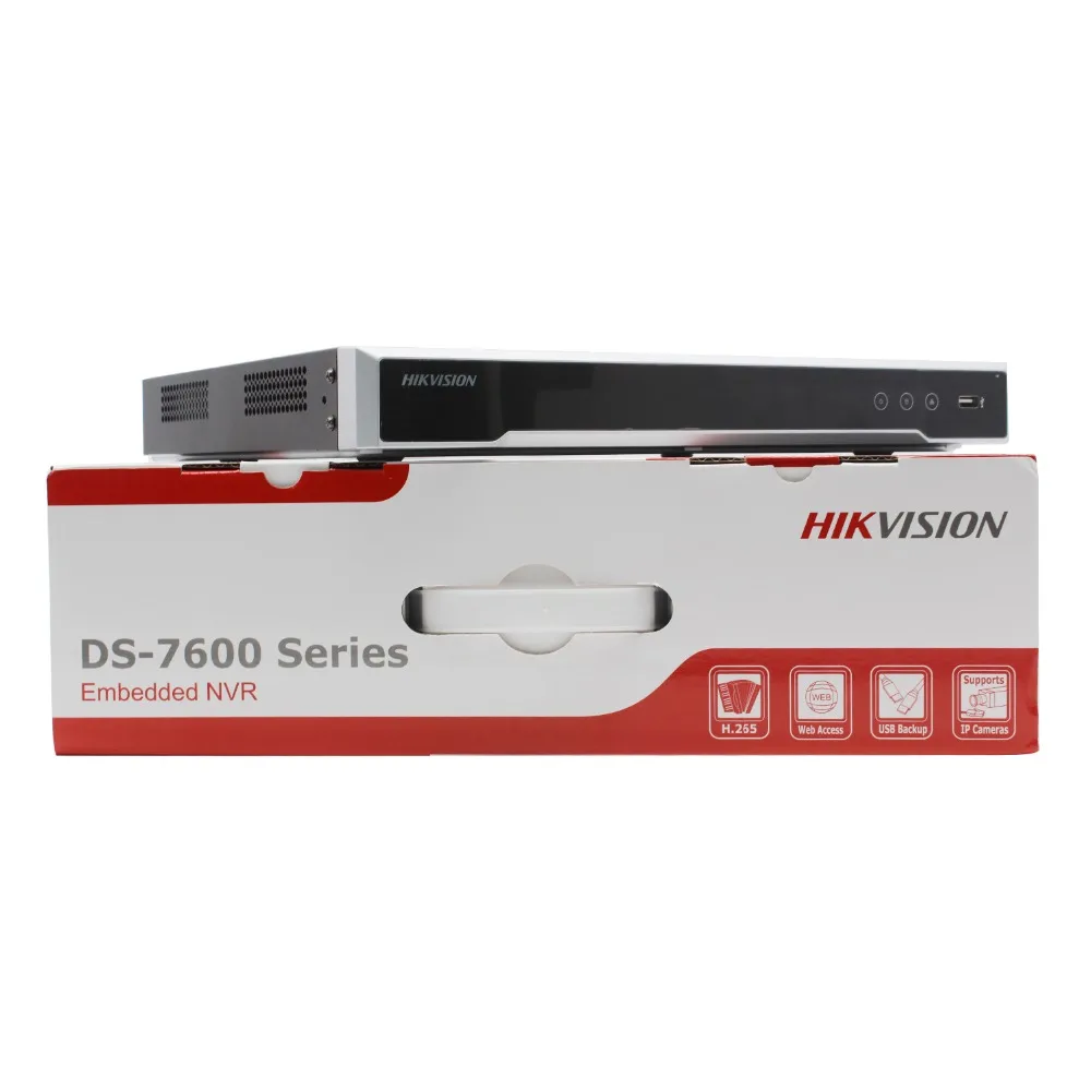 В наличии Hik 8CH NVR DS 7608NI Q2/8 P 8 канальный независимый POE для камеры 8MP Max 2 SATA сетевой
