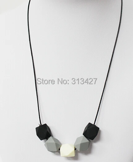 

Geometric Silicone Teething Necklace