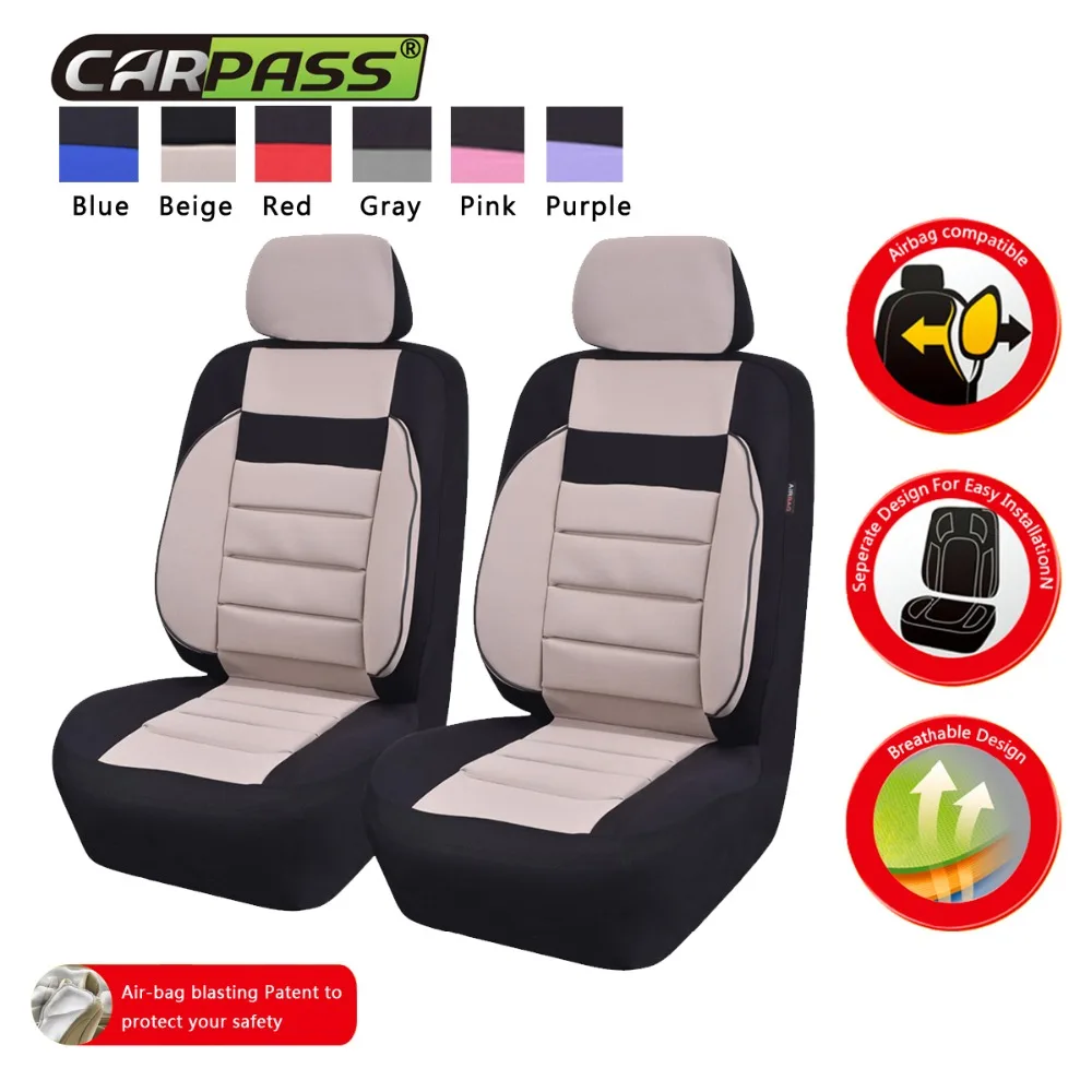 Чехол на переднее сиденье автомобиля 2 Мягкие Универсальные чехлы для