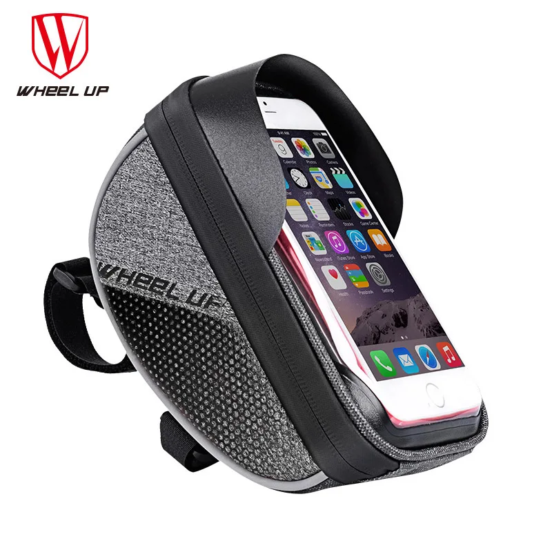 W010-4Black(6.5Inch) Велосипедный держатель для телефона на колесиках, водонепроницаемый 6,5 дюймовый Кронштейн для мобильного телефона, велосипедный руль, держатель для велосипеда - Цвет: W010-4Black(6.5Inch)