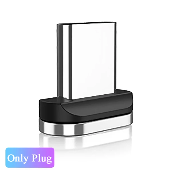 Only Plug QC3.0 Магнитный USB кабель для мобильного телефона type C Micro USB 8-контактный кабель для iPhone 8 samsung Xiaomi Быстрая зарядка 1 м шнур для зарядного устройства - Цвет: Only Plug
