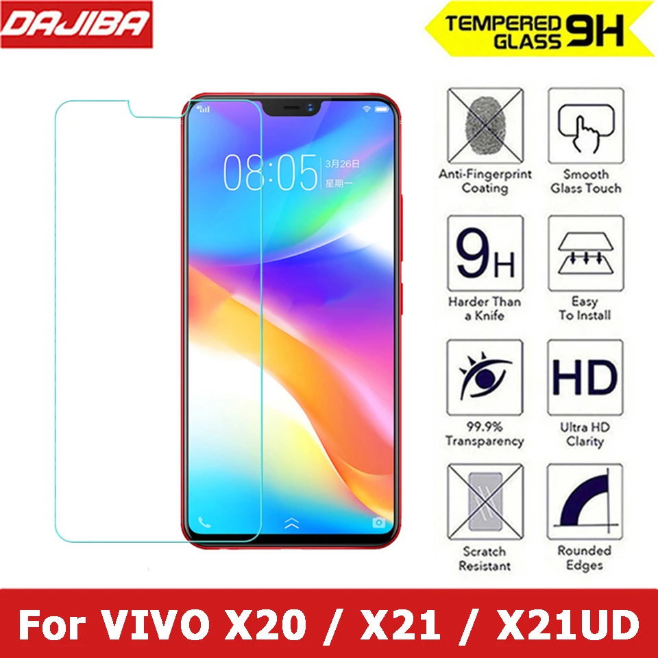 9H 2.5D Закаленное стекло для VIVO X20 X21 UD Plus защитная пленка Взрывозащищенная F X21UD X 20