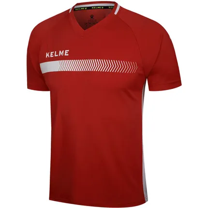 KELME аутентичная футбольная одежда с коротким рукавом на заказ для мужчин соревнования тренировочный костюм Джерси K16Z2003 - Цвет: Red