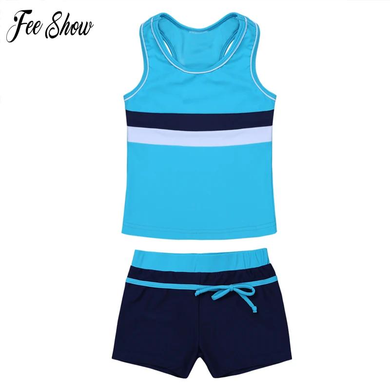 2 шт. купальник танкини для девочек|Комплекты одежды девочек| |