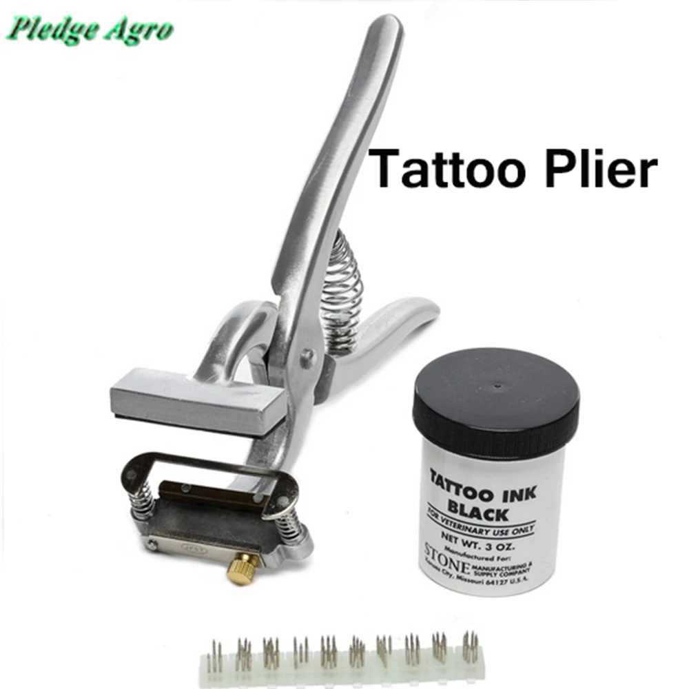 Пинцеты для татуировок плоскогубцы 4 знака ветеринарное оборудование