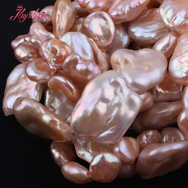 

Natural Stone Beads Potato Pink Cultured Freshwater Pearl Bead For DIY Necklace Bracelets Jewelry Making Loose 15" Free Shipping