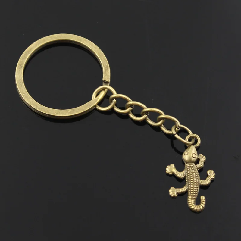 Новая мода мужской 30 мм брелок DIY металлический держатель цепь винтажный Gecko