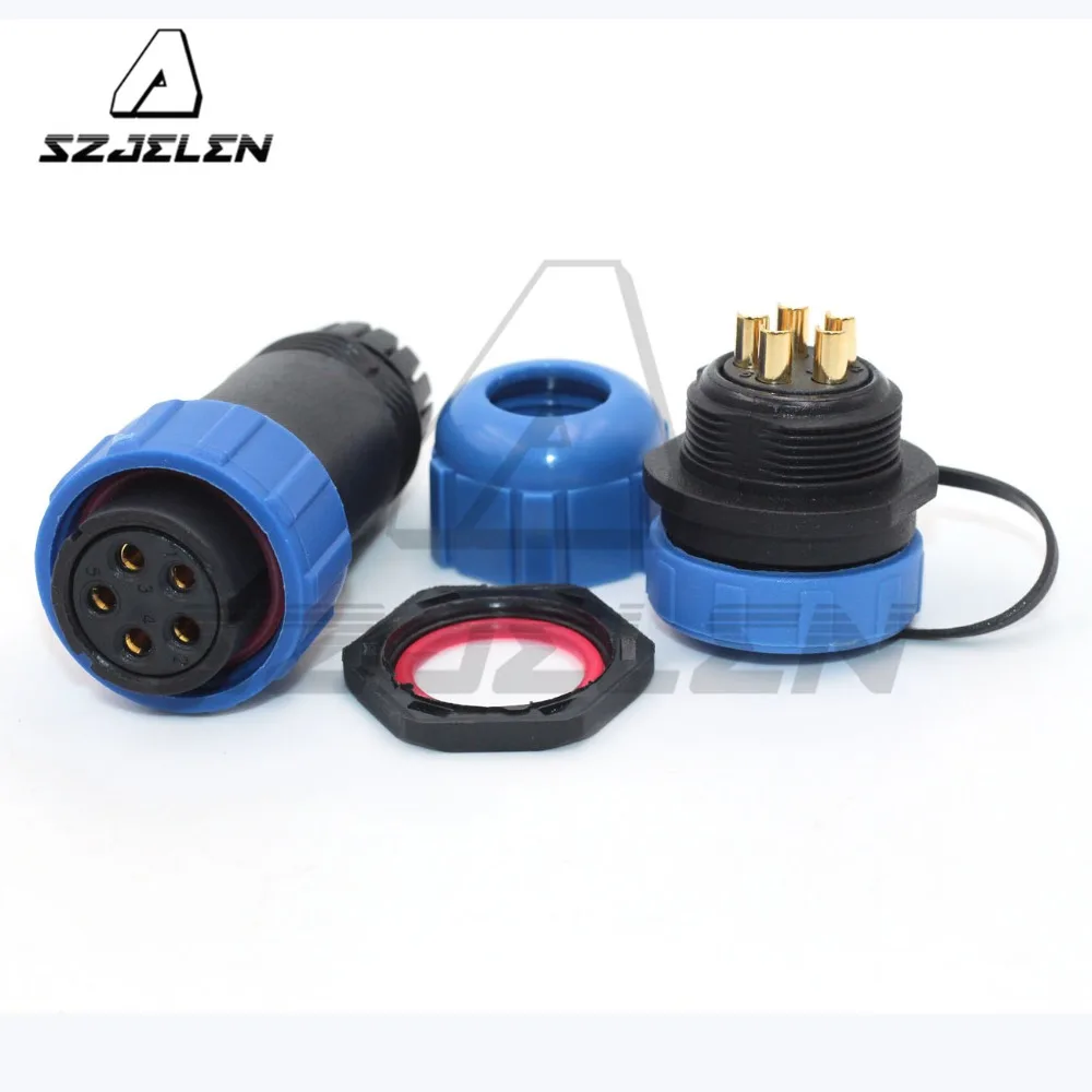 SP2110/SY2112 5 pin Connector Plugs &amp Sockets ip68 Electrical Auto Power Male and Female Wire Waterproof Connectors | Обустройство
