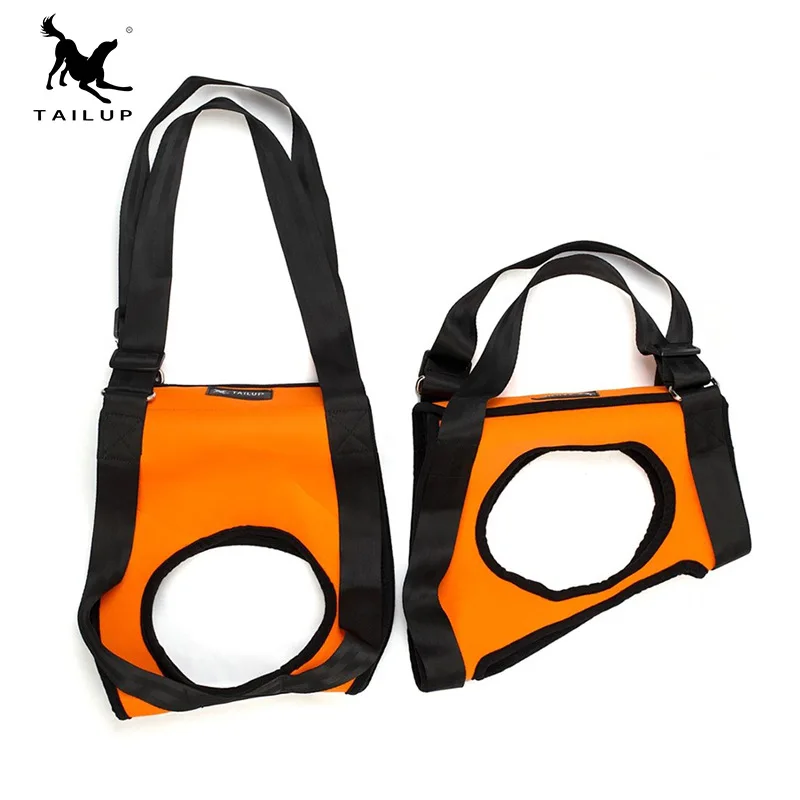 Front Back Orange Поводок для подтяжки собак, регулируемый жилет для подтяжки, поддерживающий жилет, товары для домашних животных, поводок для собак с ручкой, подъемный поводок для собак - Цвет: Front Back Orange