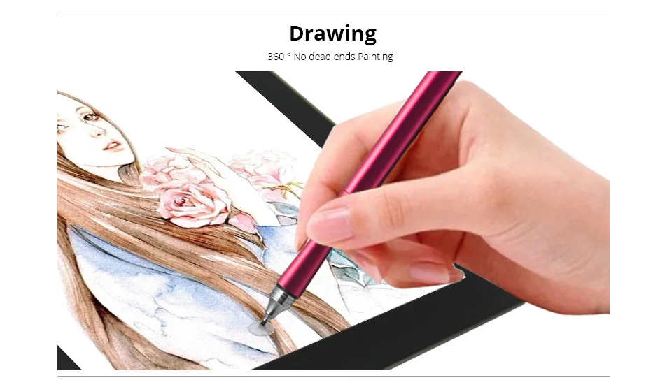 Продвижение емкостный экран Стилус Аксессуары для планшетов стилус для iPhone/iPad/samsung/sony планшеты PC/Windows металлический карандаш
