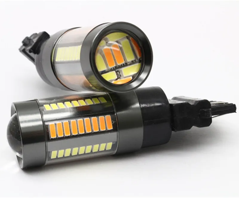 Автомобильные лампы 2 шт./лот 3157/1157 33 Вт SMD4014 990lm 66LED дневные ходовые огни сигнал