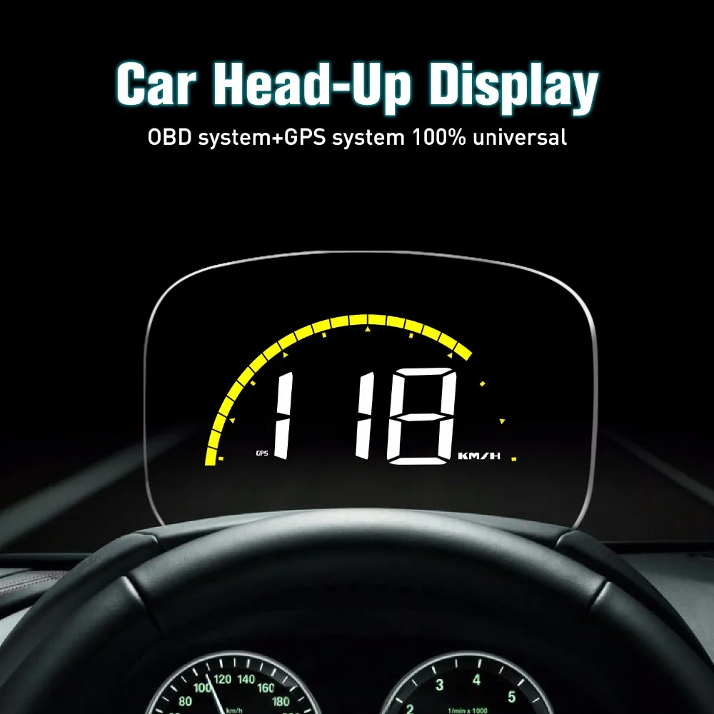 Автомобильный HUD C700S с дисплеем цифровой автомобильный GPS проектор OBD 2 измеритель