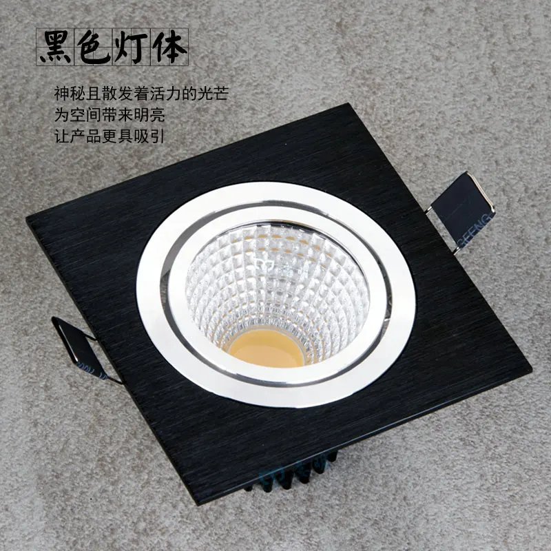 Квадратный прожектор светодиодная решетка 3 Вт одна головка 10 потолочный