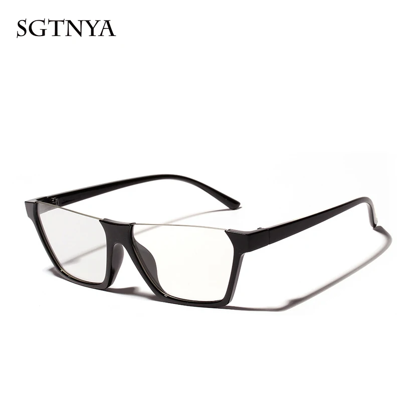 

New half-frame sunglasses unisex personality square sunglasses Europe and the United States retro fashion trend glasses UV400