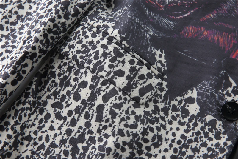 Plyesxale Mens Blazers Casual Suit Jacket Classic Mens Leopard Print Blazer Animal Pattern Fashion Wedding Blazer Masculino Q429