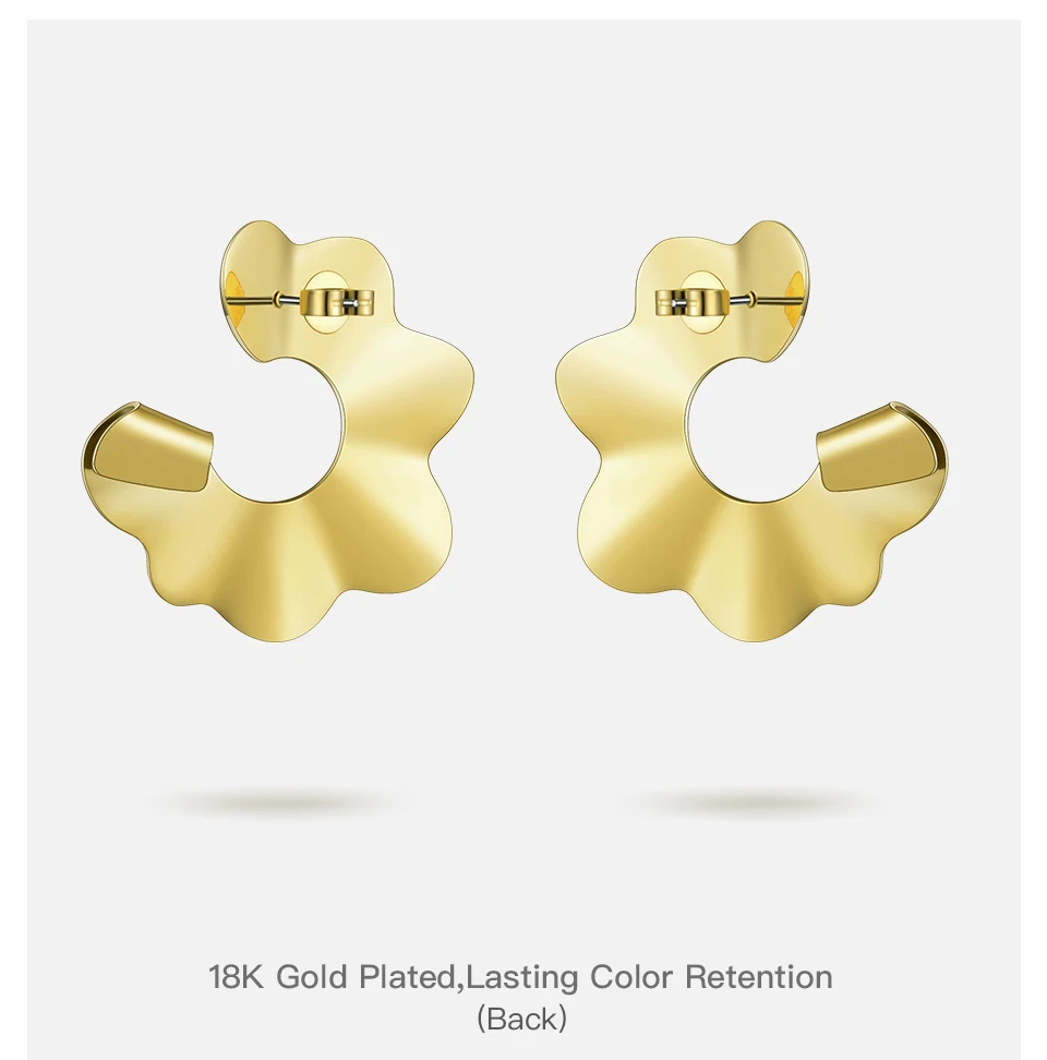 Enfashion Galsang цветочные серьги-гвоздики для женщин серьги Модные ювелирные изделия из нержавеющей стали серьги в форме листа набор Orecchini 181060