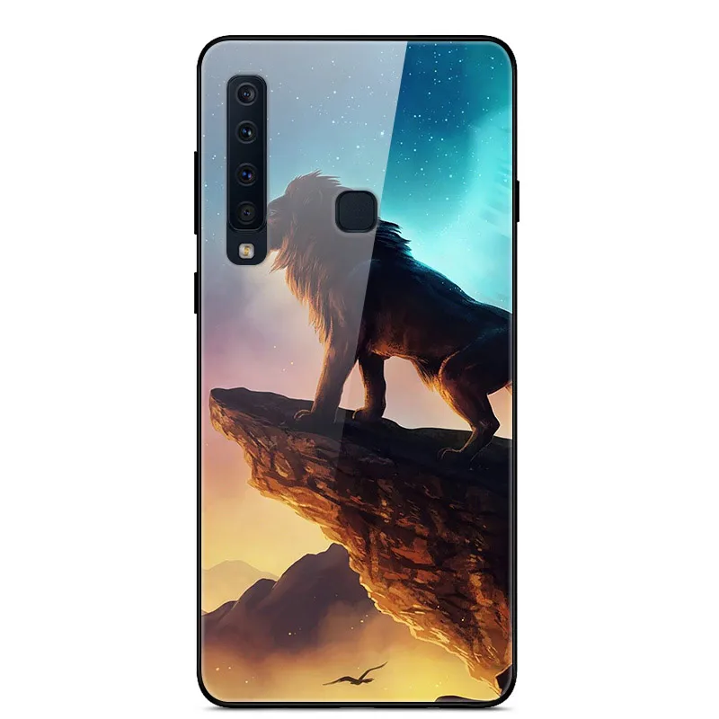 Чехол из закаленного стекла для samsung Galaxy A9, чехол с планетой космосом, стеклянный чехол на заднюю панель для samsung A9 A920F A920 A9S, чехол - Цвет: 34