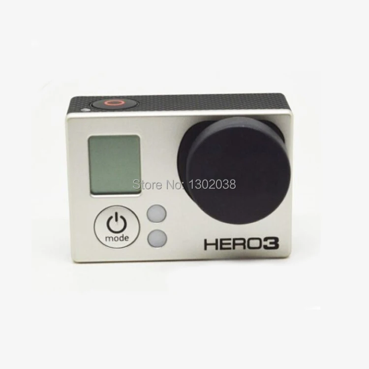 Черная защитная крышка объектива для Gopro hero 3 с боковой дверью Крышка