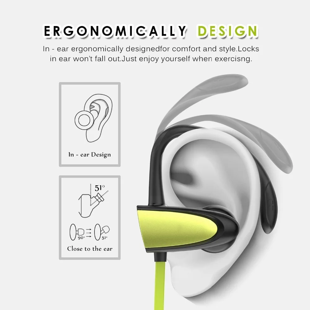 Newest Wireless Headphone Bluetooth Earphone For Phone Neckband sport earphone Auriculare CSR All |