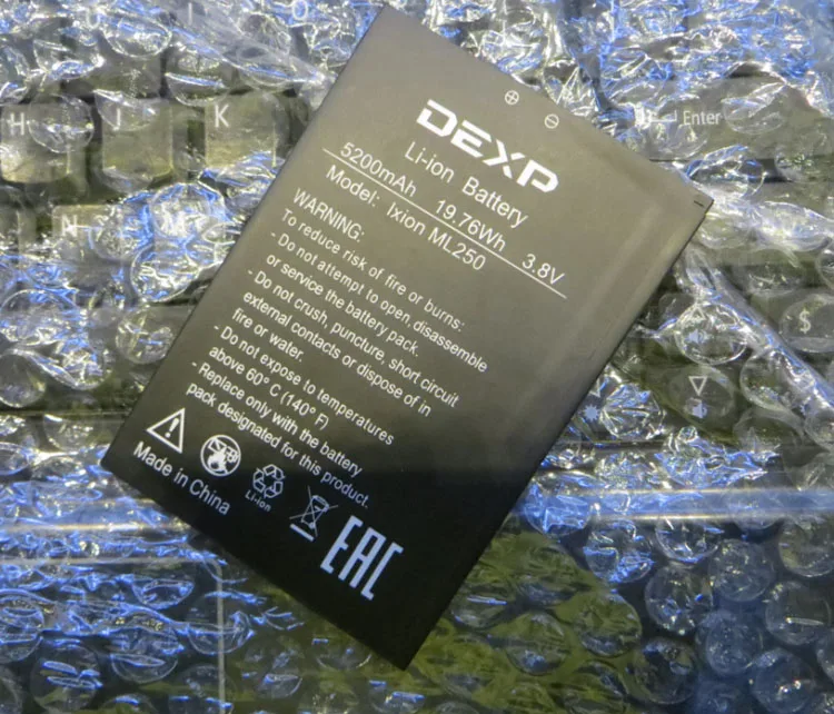 3 8 в литий-ионный аккумулятор встроенный литий-полимерный для Dexp батарея ixon ml 250