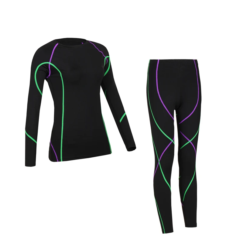 Женский спортивный костюм осенне зимний комплект термобелья антимикробное