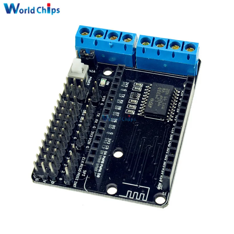 2 шт./лот NodeMCU Защитная плата двигателя L293D для детской детали из ESP8266 фотография diy