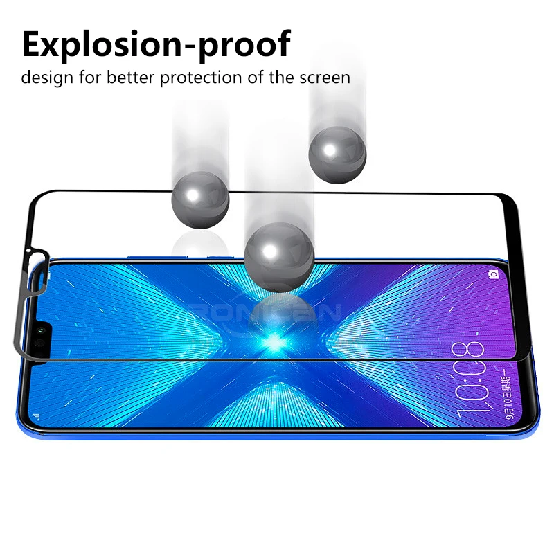 Закаленное стекло для Huawei Honor 8X 2 шт. оригинальная полная Защита экрана huawei honor 8x