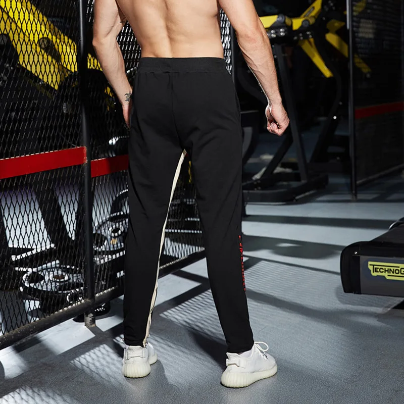 Мужские спортивные брюки свободные повседневные для бега дышащие тонкие с