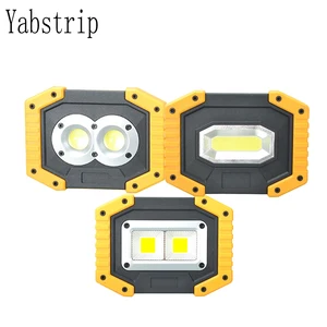 Yabstrip светодиодный портативный Рабочий светильник COB USB Перезаряжаемый фонасветильник 2*18650 для охоты кемпинга светодиодный фонарик
