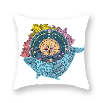 Бохо Геометрическая Подушка с изображением ананаса крышка богемная цветная перо