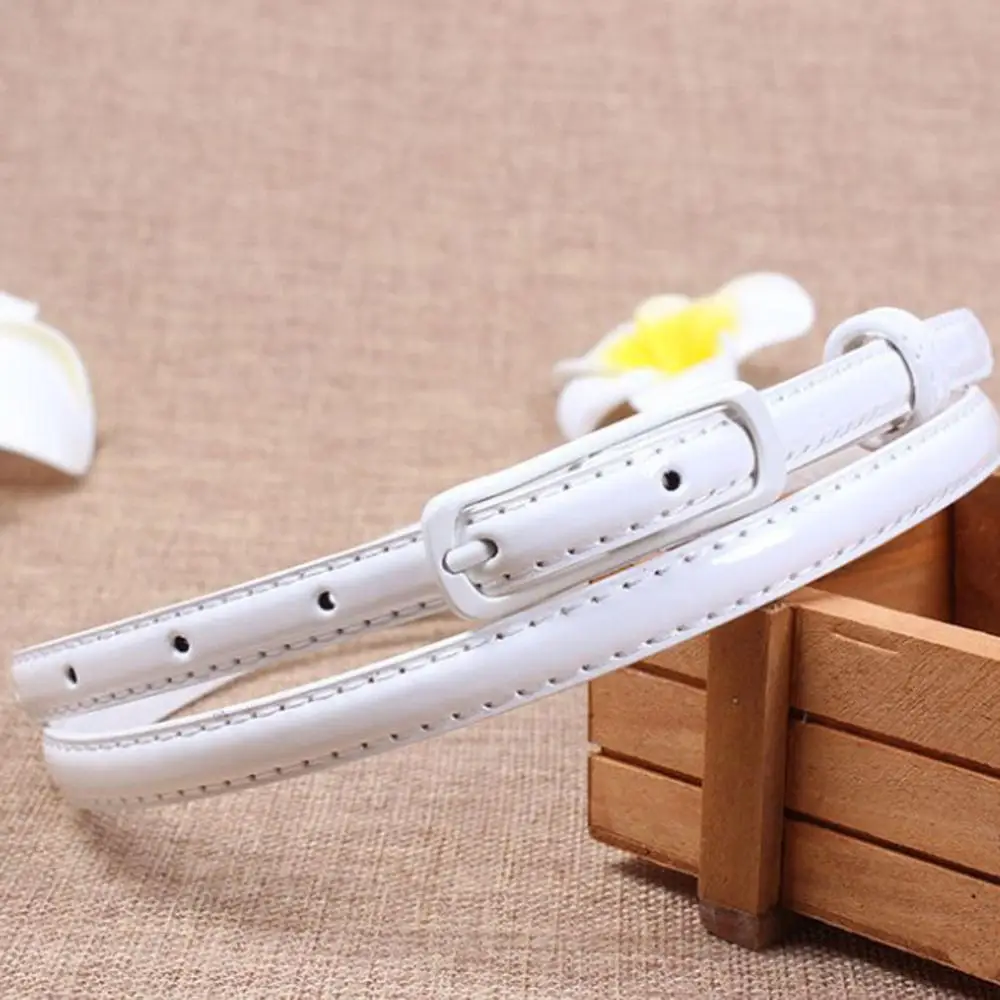 101cm-white 105 см женский двойной круглый ремень с золотой металлической пряжкой модный регулируемый пояс из искусственной кожи джинсовое платье повседневные пояса - Цвет: 101cm-white
