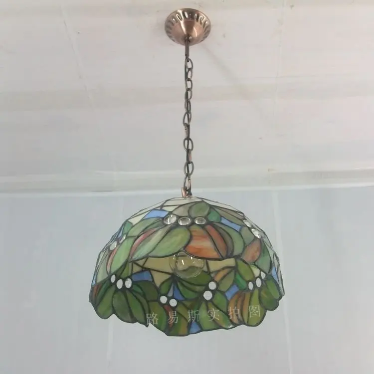 Китайские люстры тиффани простые садовые лампы для спальни 30 см арт стиль