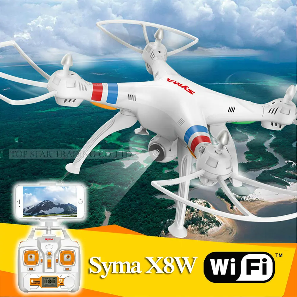 Wifi Дрон Syma 2 4G X8W RC Квадрокоптер с Мп камерой исследователи WiFi FPV безголовым