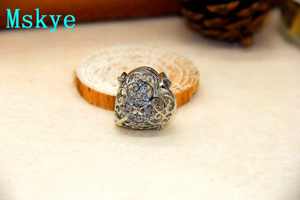 Mskye Diy аксессуары можно открыть в форме сердца фото коробка кулон сплав духи