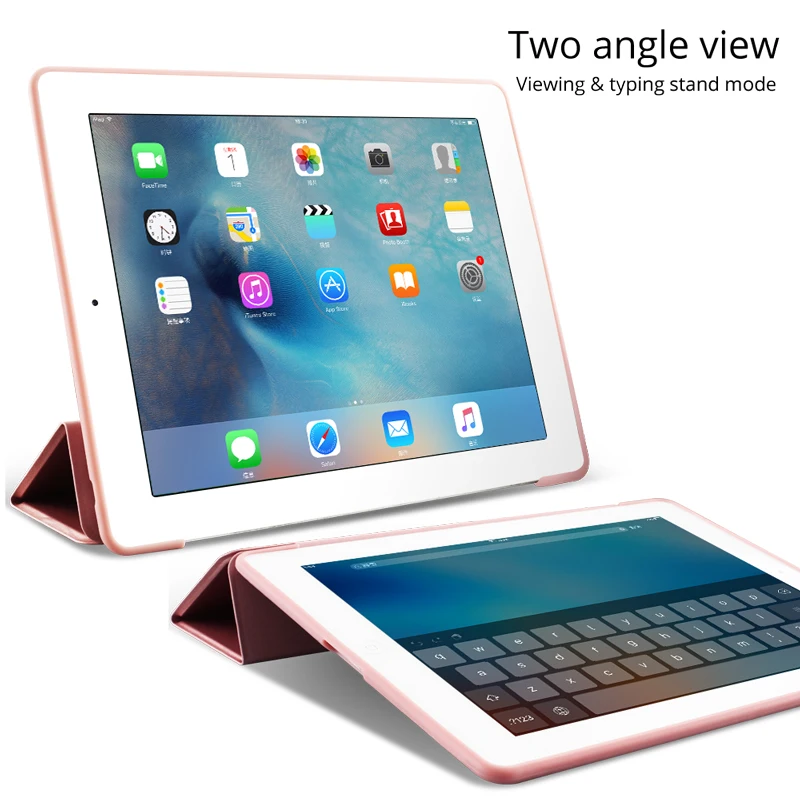 Ультратонкий умный чехол для iPad 4, 3, 2, 9,7, магнитный чехол-подставка из искусственной кожи для iPad 3, мягкий силиконовый чехол-накладка из ТПУ для iPad 4, чехол