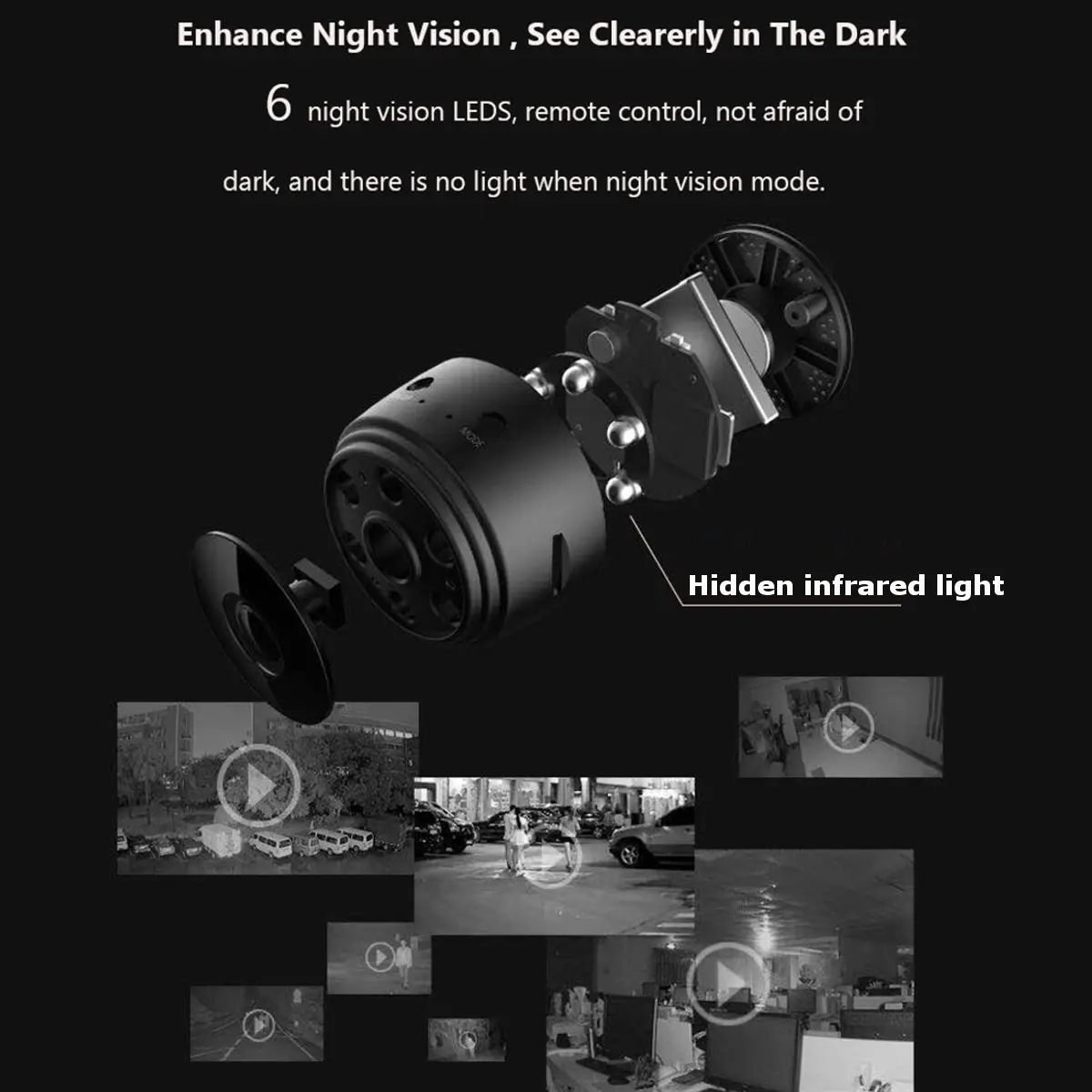 Домашняя безопасность мини wifi 1080P IP камера беспроводная маленькая CCTV инфракрасная камера ночного видения с функцией обнаружения движения Слот для sd-карты аудио приложение