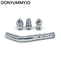 1pcs bending type bidet faucets rushed anal douche shower cleaning with 3 styles head plug enema metal anal butt plugs sex toys