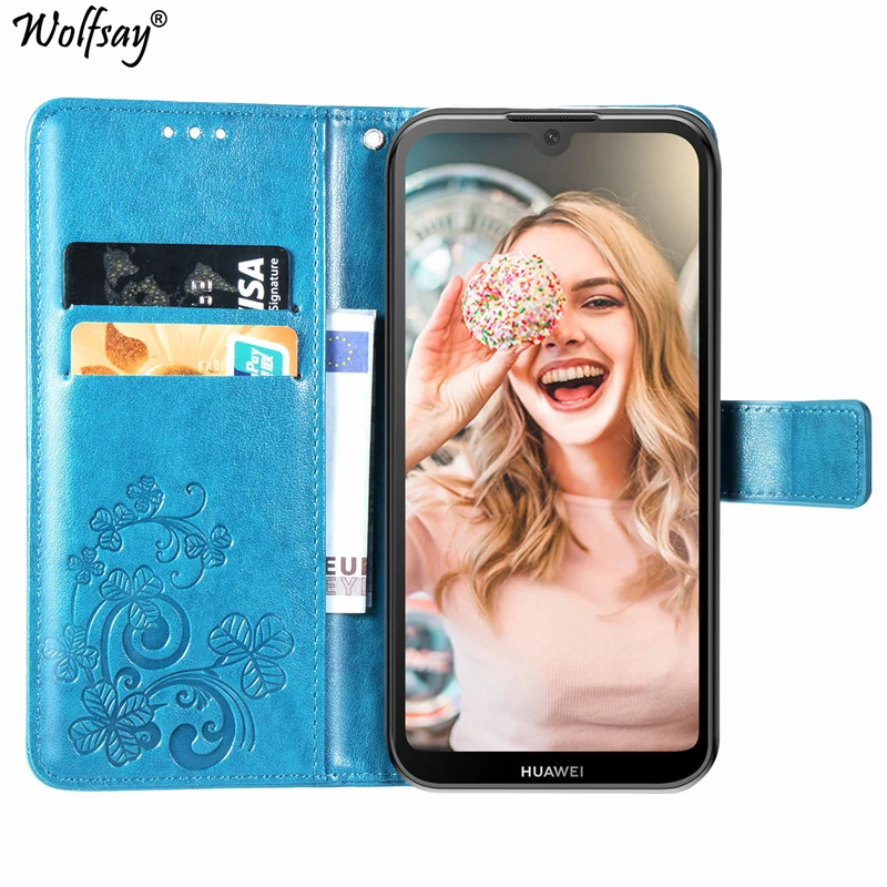 Чехлы Wolfsay для Huawei Y5 2019 чехол-книжка из искусственной кожи чехлы Honor 8S чехол