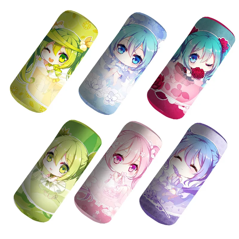 Аниме мультфильм Хацунэ Мику Teatime Мику колонна шеи Подушка Coussin кровать украшение подарок