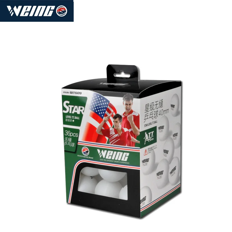 Table tennis (ping pong ball) seamless one-star level 36 one box yellow and white for choice super affordable sales | Спорт и