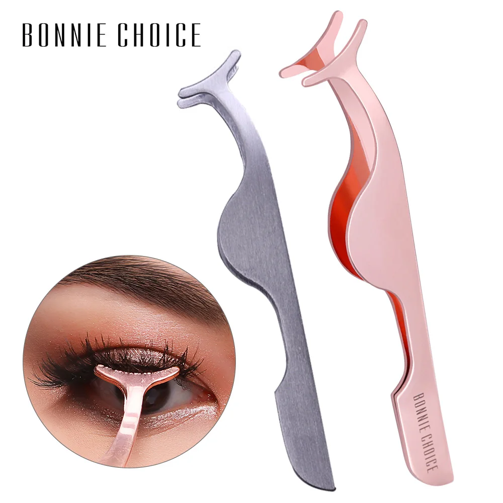 BONNIE CHOICE False Eyelash Tweezers Fake Eye Lash Applicator Extension Curler Eyelashes Clip Makeup Tool | Красота и здоровье