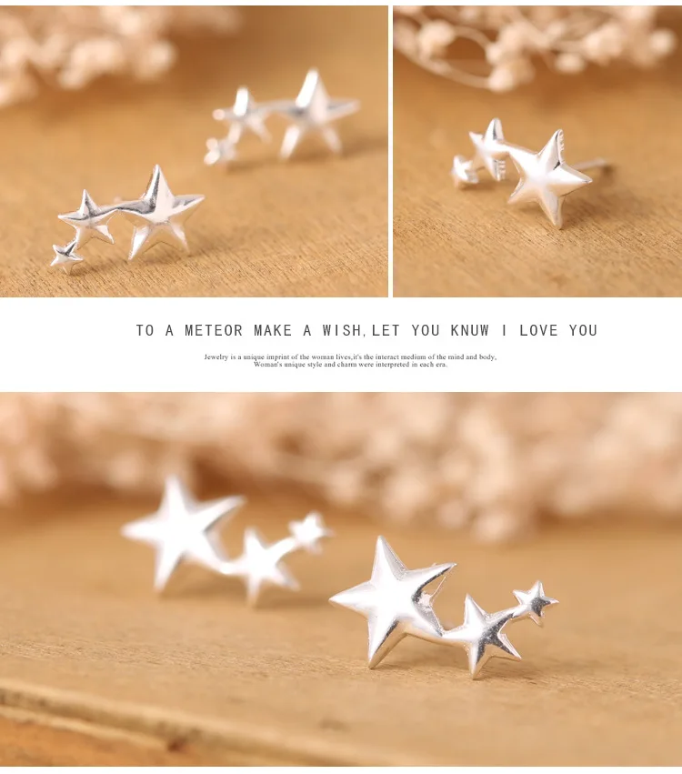 Женские серьги-гвоздики из серебра 925 пробы | Украшения и аксессуары