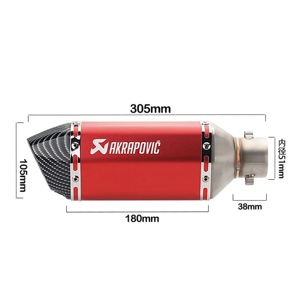 Akrapovic выхлопной мотоцикл выхлопной дБ killer для honda pcx 150 kawasaki z750 Aprilia SR 50 suzuki gsr 750 yamaha yz250f